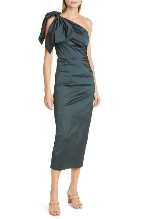Beilis Ruched One-Shoulder Cocktail Dress