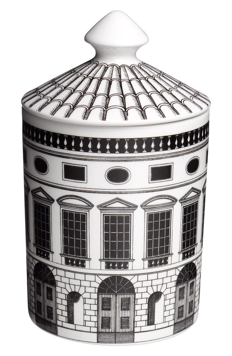 Fornasetti 'Architettura - Otto' Lidded Candle, Main, color,