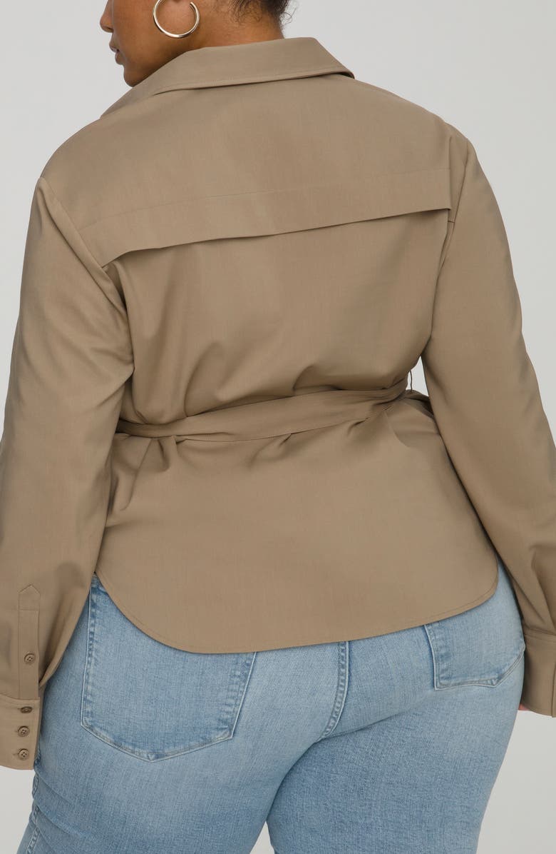 Good American Safari Utility Belted Tunic, Alternate, color,