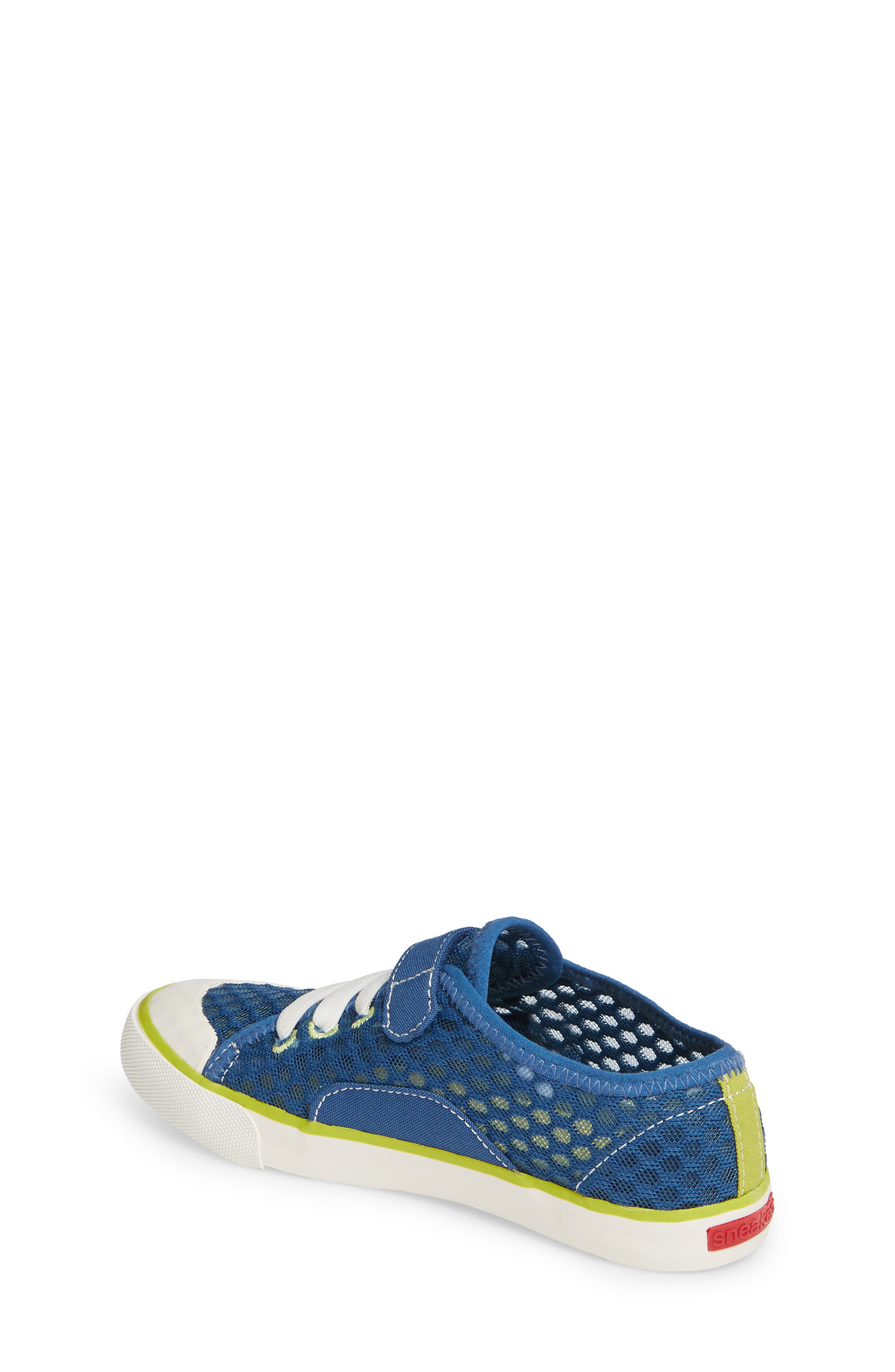 Saylor Sneaker, Alternate, color, BLUE/ LIME