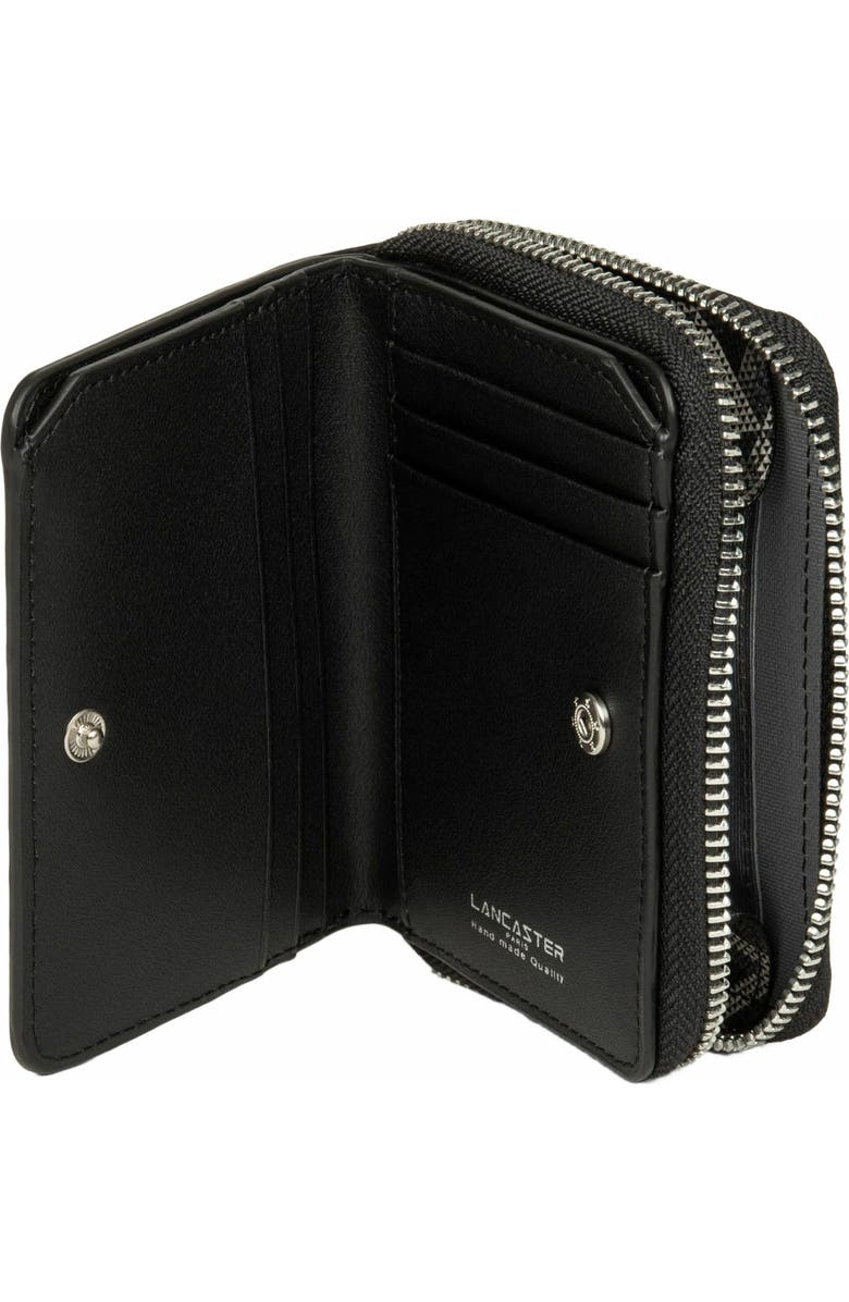 Lancaster Back-to-Back Zipped Wallet Ikon, Alternate, color, Noir