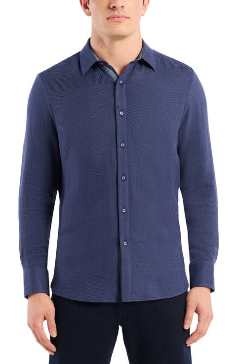 Leonard Stretch Button-Up Shirt
