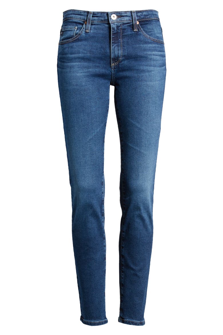 Prima Low Rise Ankle Cigarette Jeans, Alternate, color, HAVANA