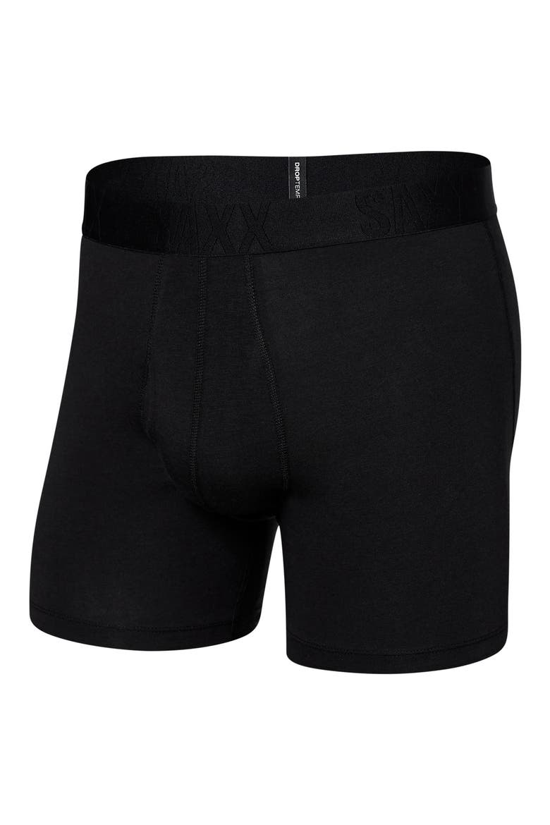 DropTemp® Cooling Cotton Boxer Briefs, Alternate, color, BLACK