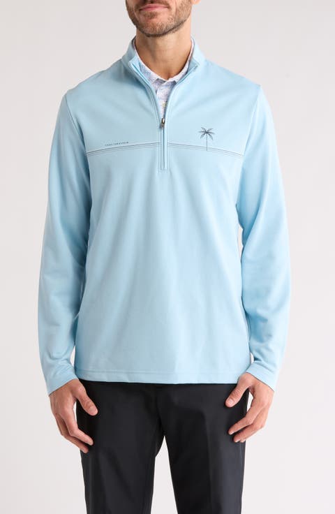 Upgraded Chest Stripe Half Zip Pullover