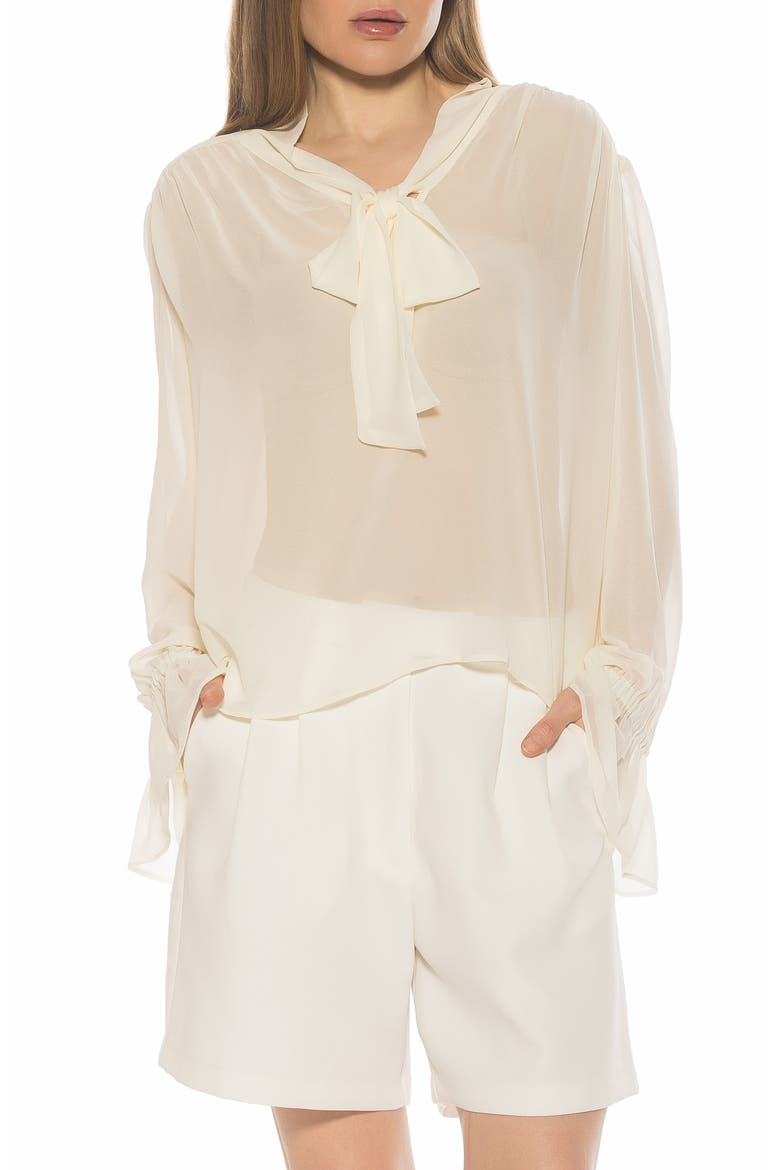Bow Shirt, Main, color, IVORY