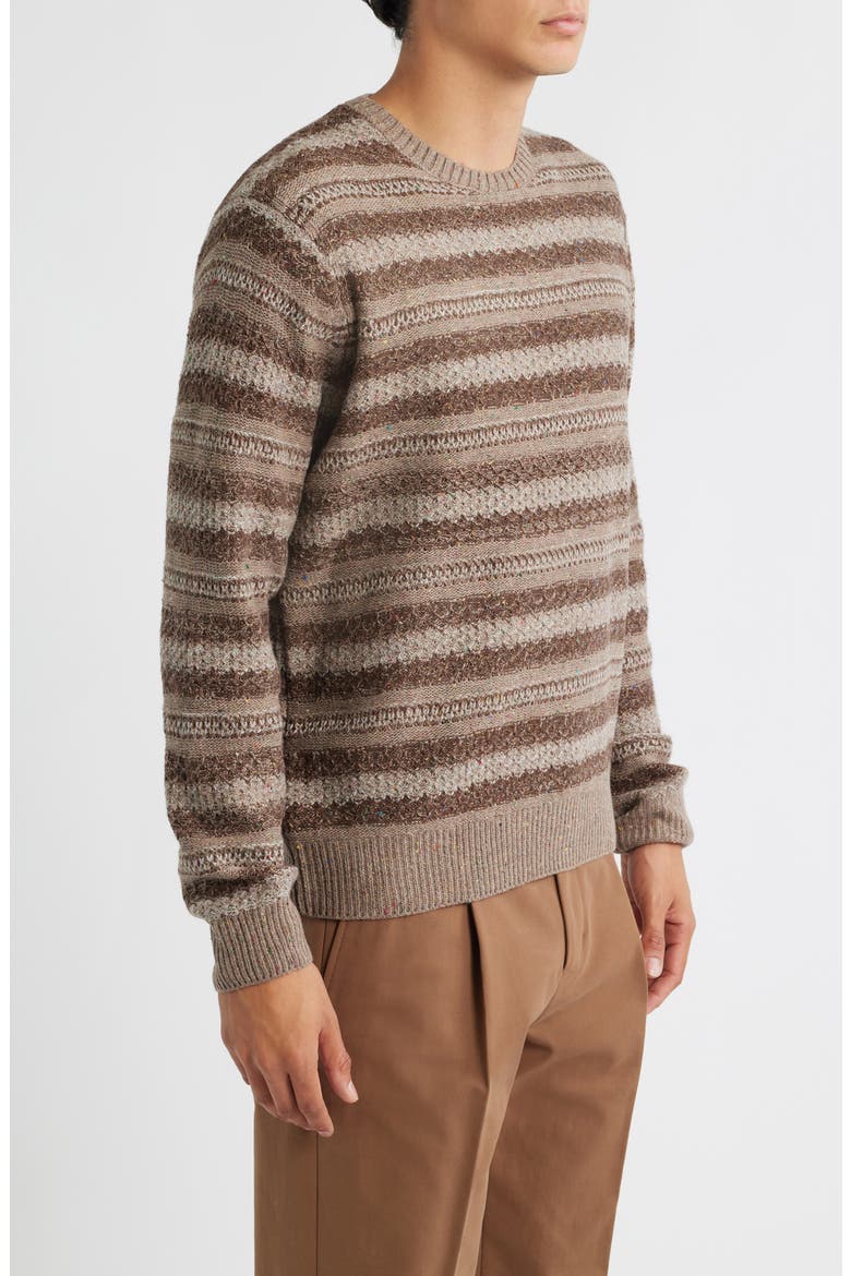 Midnight Stripe Crewneck Sweater, Alternate, color, MULTI NEUTRAL STRIPE