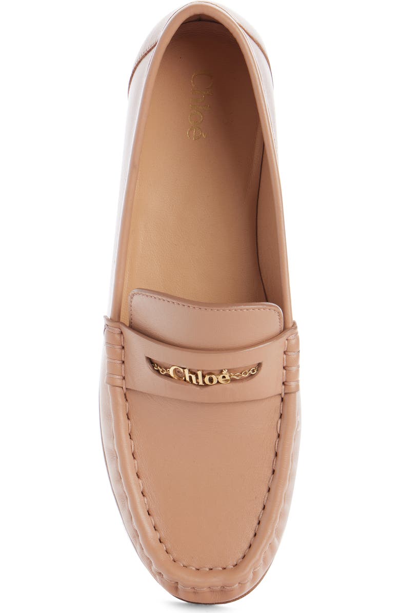 Chloé Logo Penny Loafer, Alternate, color, Tan Rose