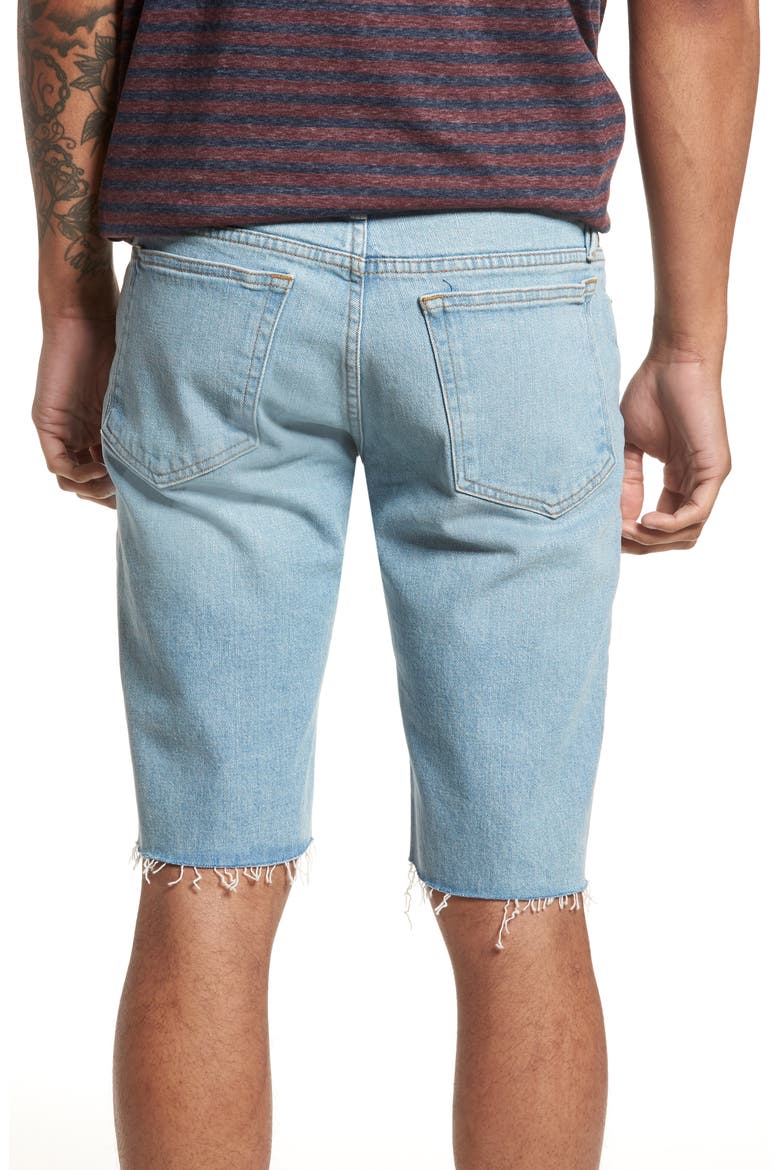 L'Homme Cutoff Denim Shorts, Alternate, color, CROSBY