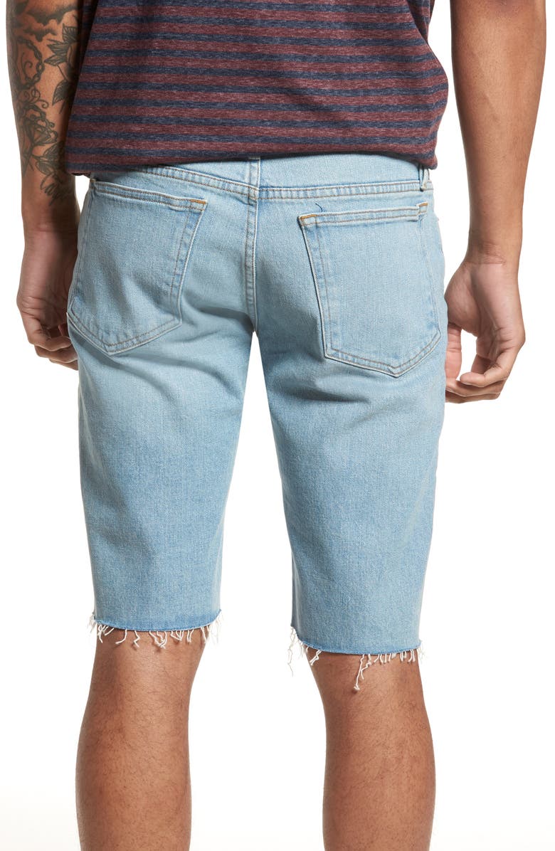 FRAME L'Homme Cutoff Denim Shorts, Alternate, color,