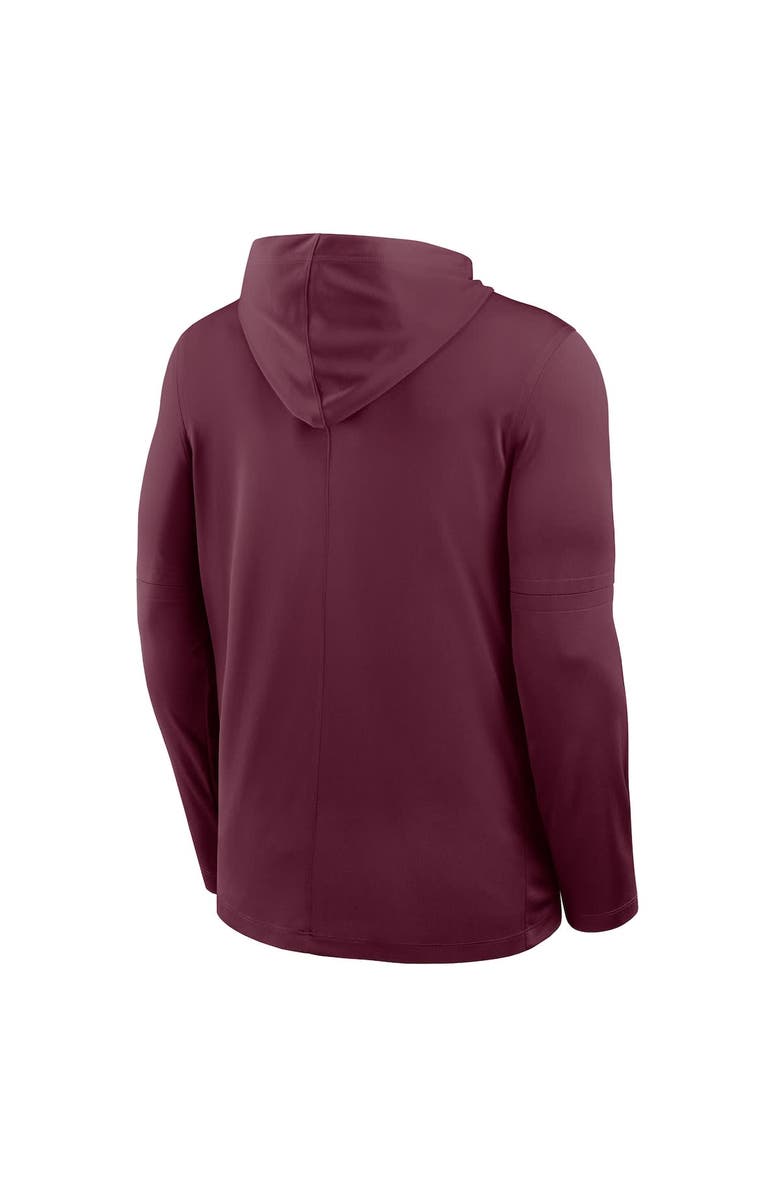Nike Men's Nike Maroon Virginia Tech Hokies 2025 Sideline Dri-FIT Long Sleeve Hoodie T-Shirt, Alternate, color, Maroon