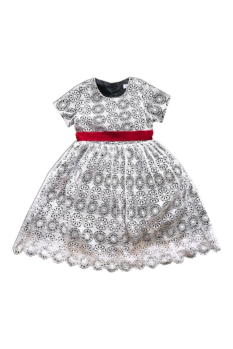 Kids' Lace Dress, Main, color, WHITE