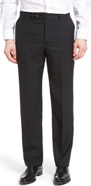 Berle Lightweight Plain Weave Flat Front Classic Fit Trousers
