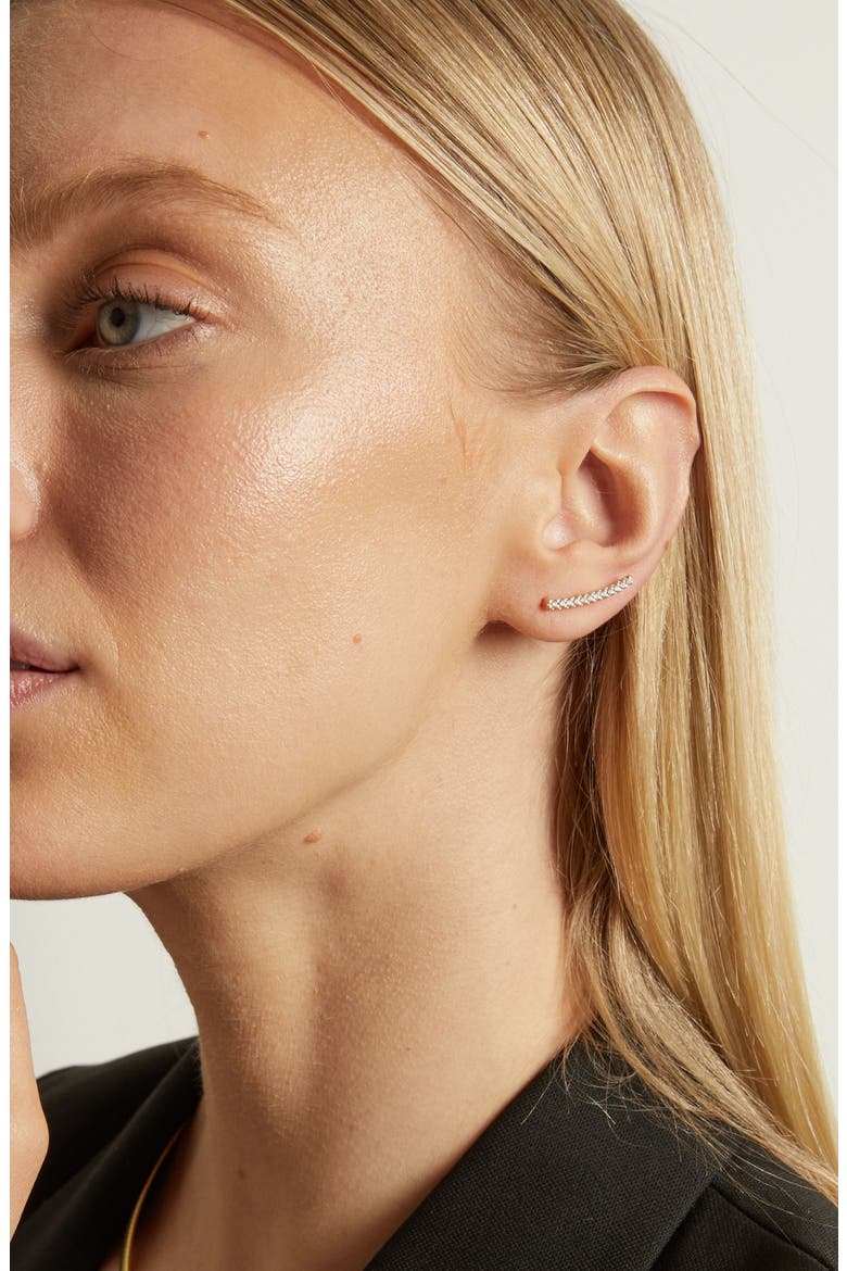Archival Path Earring, Alternate, color, Yellow Gold Vermeil