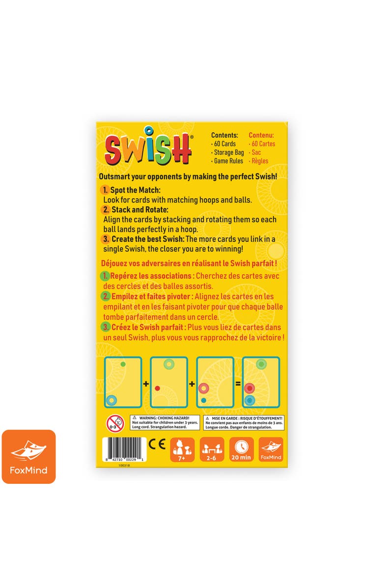 FoxMind Games Foxmind Swish Logic Puzzle Game Match Hoops & Balls, 26 Players, Ages 7+, Alternate, color, Multicolored