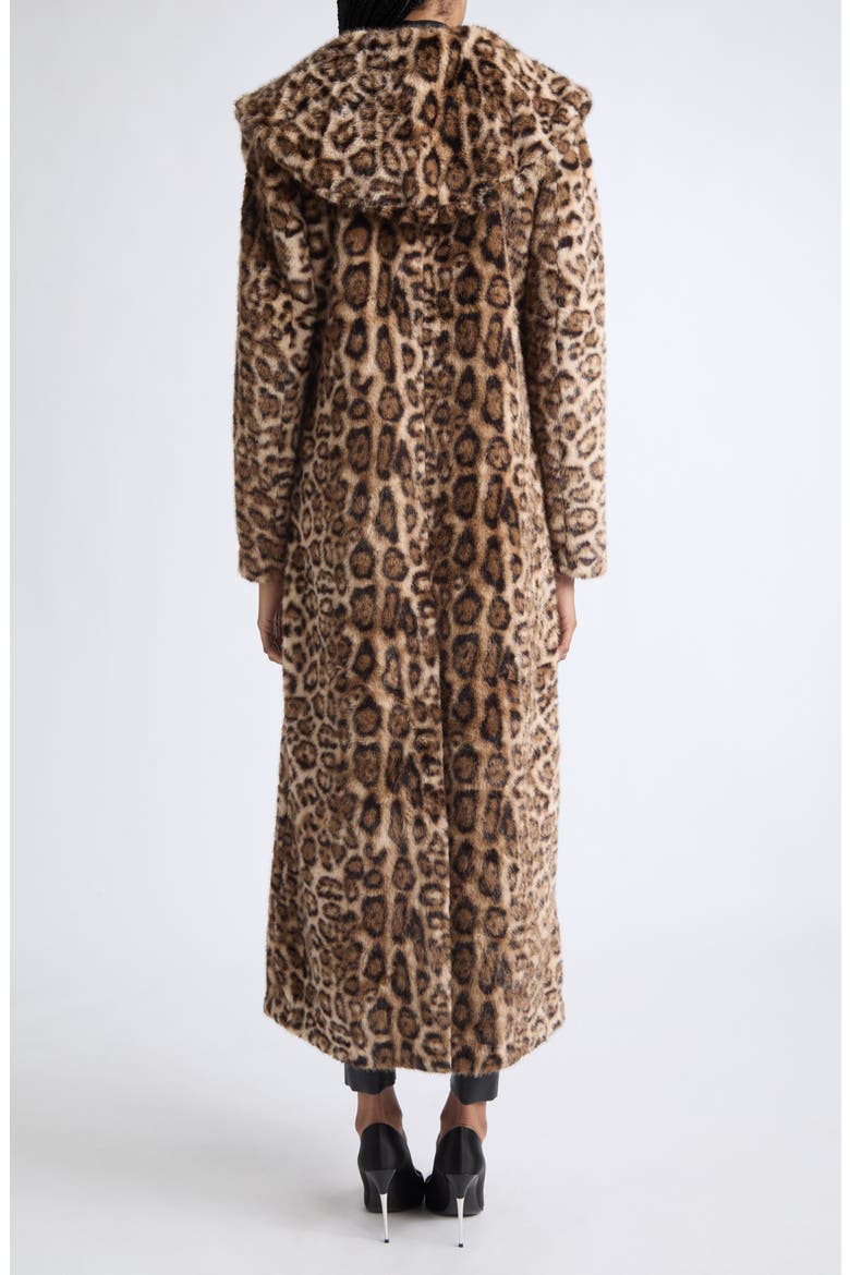 Ashlyn Oversized Leopard Faux Fur Coat, Alternate, color, LEOPARD