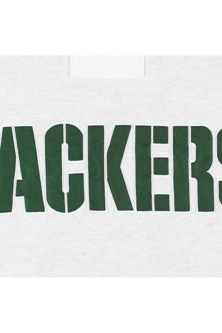 Men's '47 Green Bay Packers Heather Gray Gridiron Lace-Up Pullover Hoodie, Alternate, color, Heather Gray