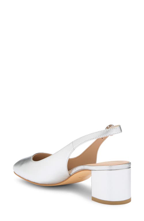 Stuart Weitzman Bridget Slingback Pump In Silver