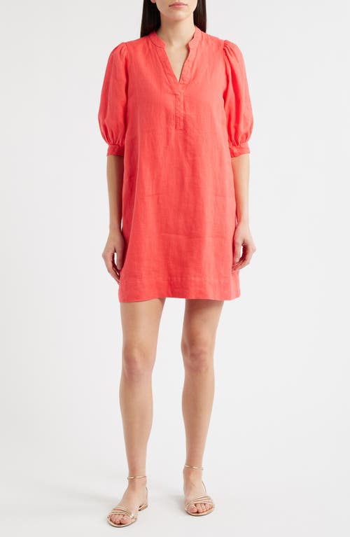 Lilly Pulitzer Mialeigh Elbow Sleeve Linen Dress In Pink