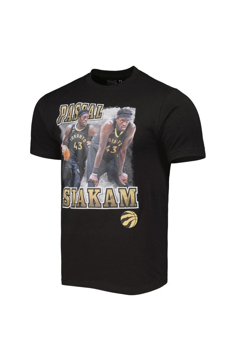 Stadium Essentials Unisex Stadium Essentials Pascal Siakam Black Toronto Raptors City Edition Double Double Player T-Shirt, Alternate, color, 