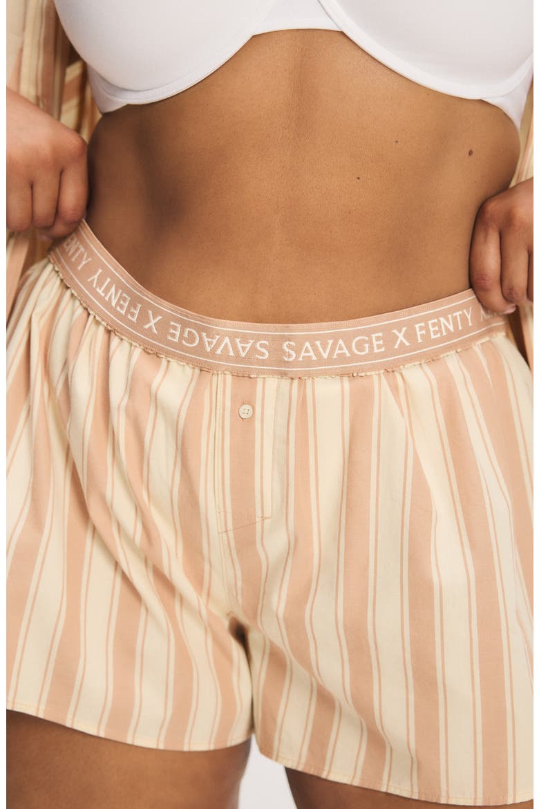 Kickback Casuals Pajama Boxers, Alternate, color, LOWLIT BEIGE/ SIENNA