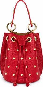 Persaman New York Paolina Studded Leather Bucket Bag
