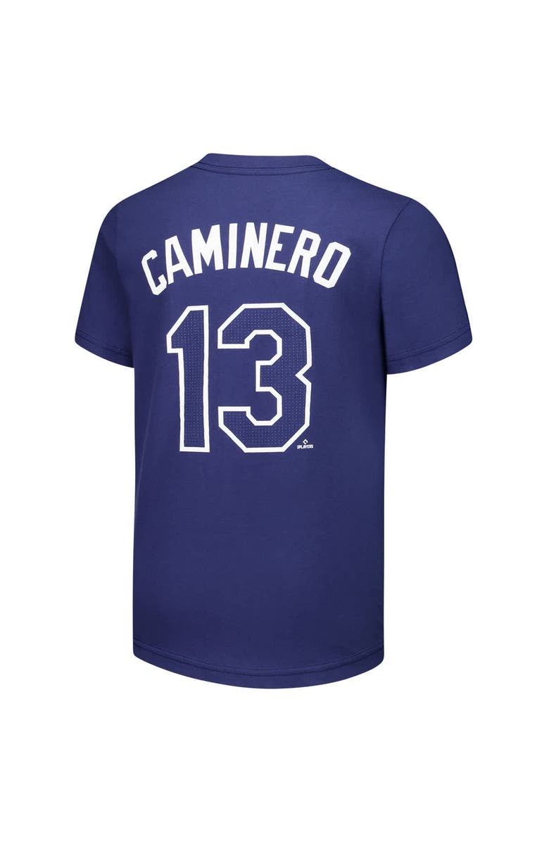 Nike Youth Nike Junior Caminero Navy Tampa Bay Rays Name & Number T-Shirt, Alternate, color, Navy