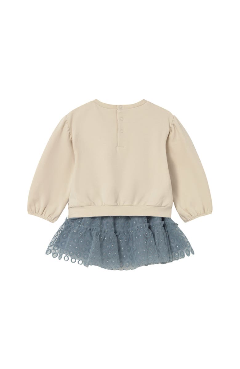 Mayoral Tulle Skirt and Sweater Set, Alternate, color, Ivory