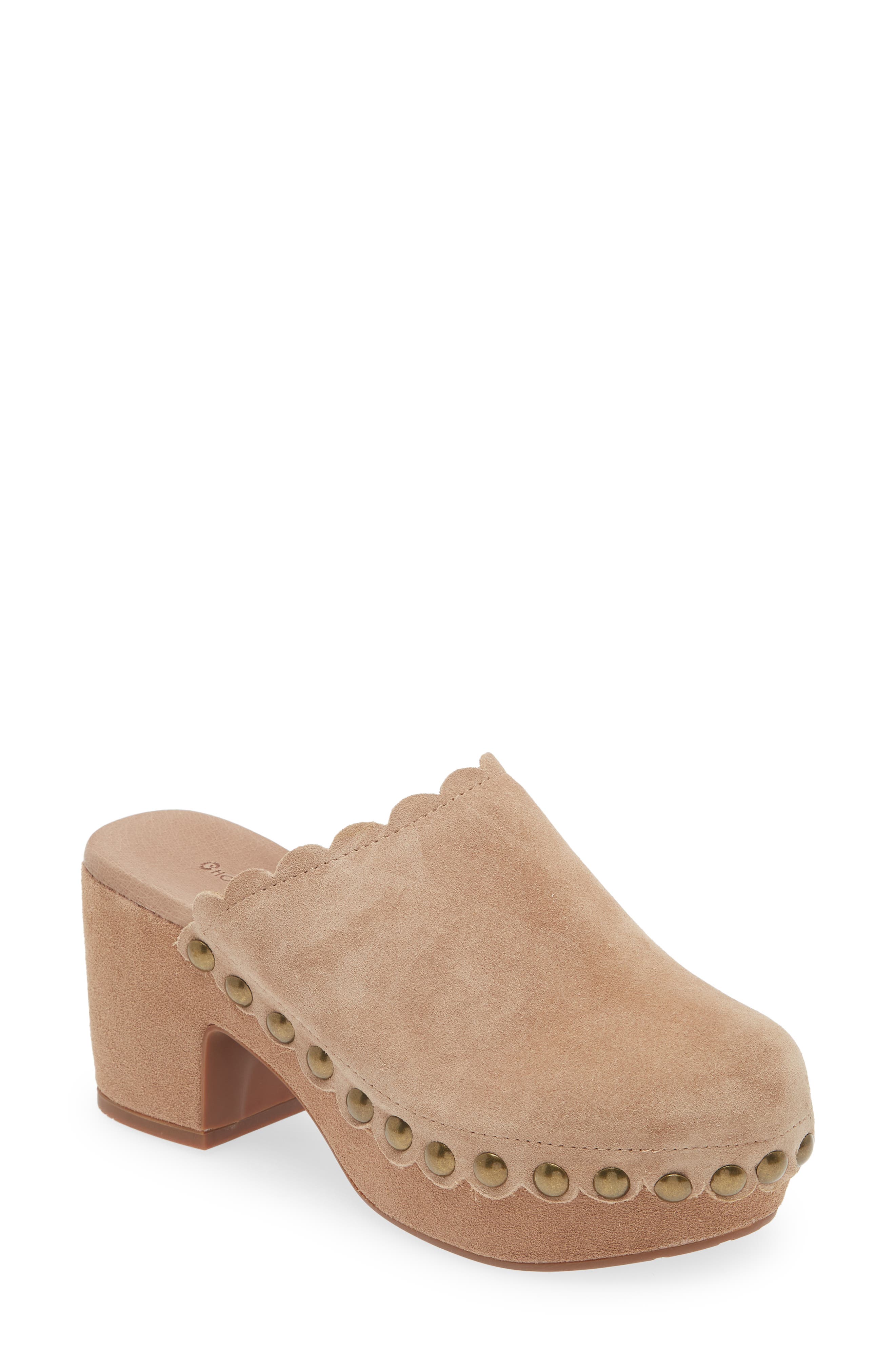 Chocolat Blu Gemini Platform Clog, Main, color, Latte Suede