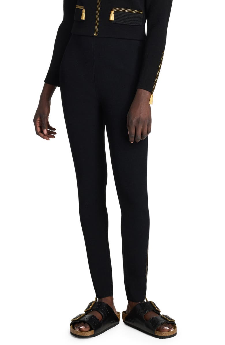 St. John Evening Signature Trompe l'Oeil Leggings, Alternate, color,
