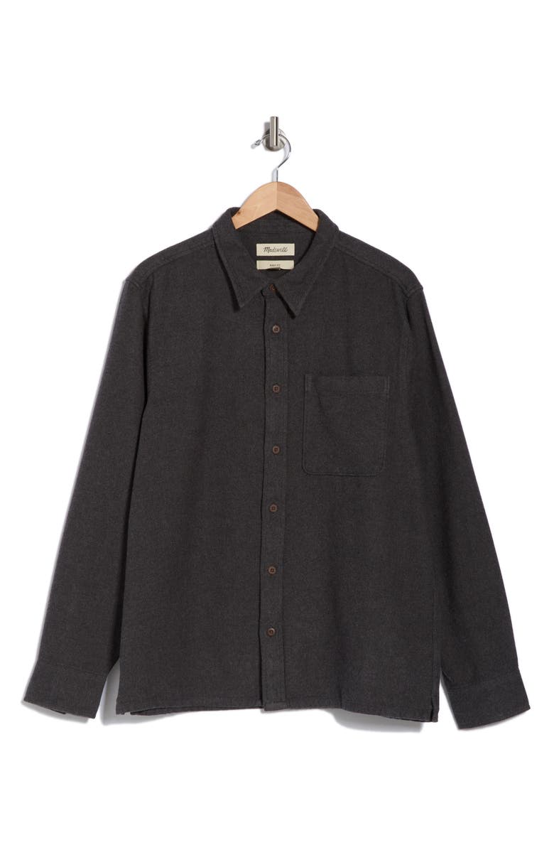 Madewell Sunday Boxy Flannel Button-Up Shirt, Alternate, color, 