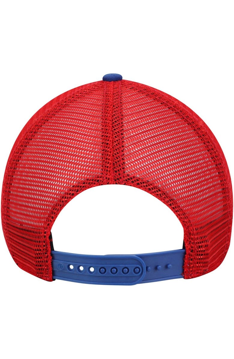 '47 Men's '47 Royal/Red Chicago Cubs Trawler Clean Up Trucker Hat, Alternate, color,