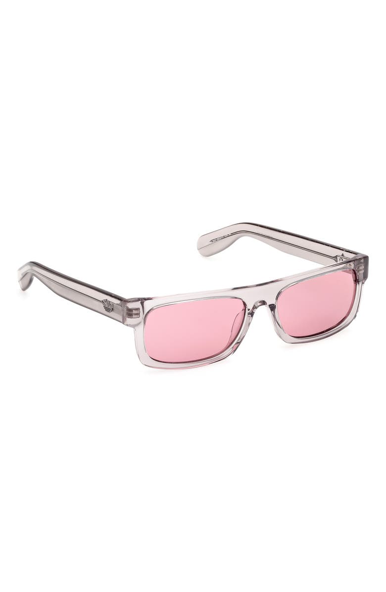 adidas Rectangular Sunglasses, Alternate, color, Grey/ Other/ Violet