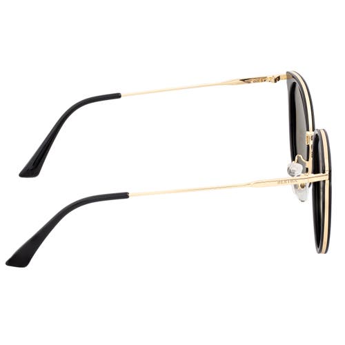 Shop Bertha Brielle Polarized Sunglasses In Black/blue
