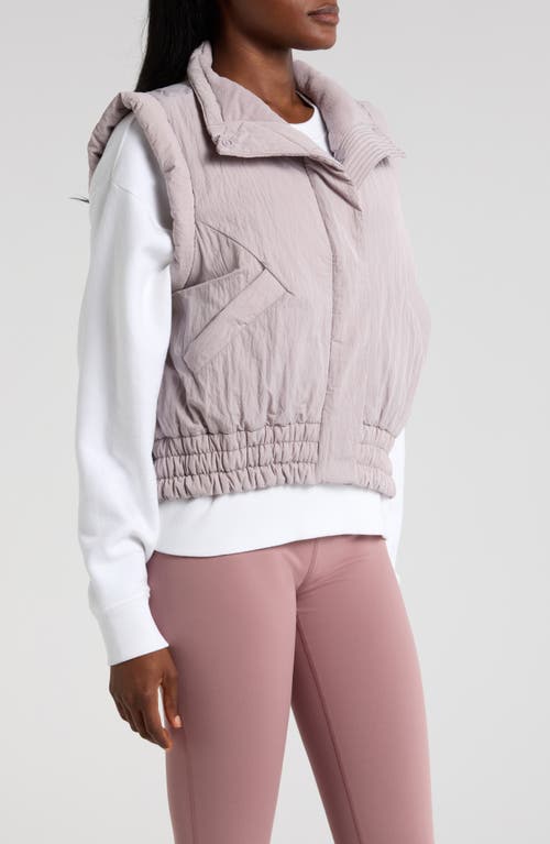 Free People Fp Movement Scrunch Time Puffer Vest In Neutral