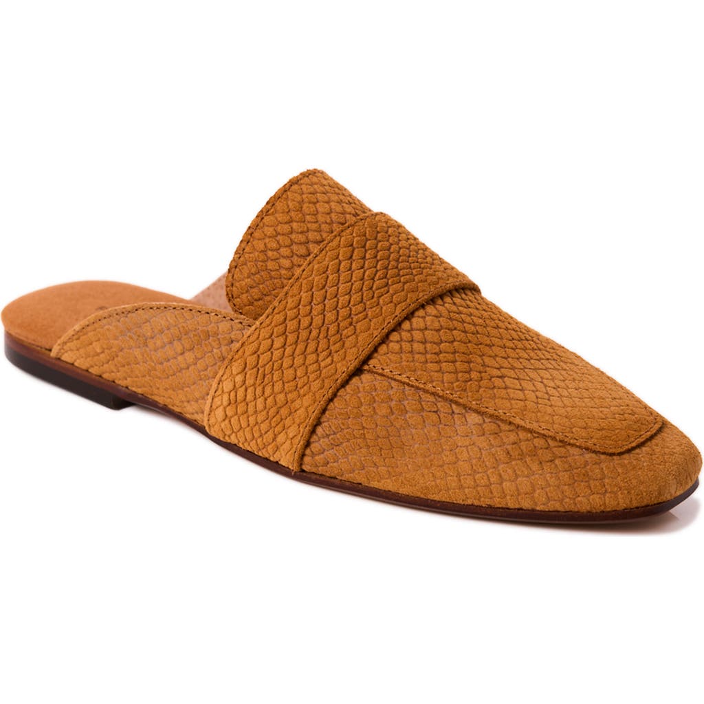 Free People At Ease 2.0 Loafer Mule In Tan Suede