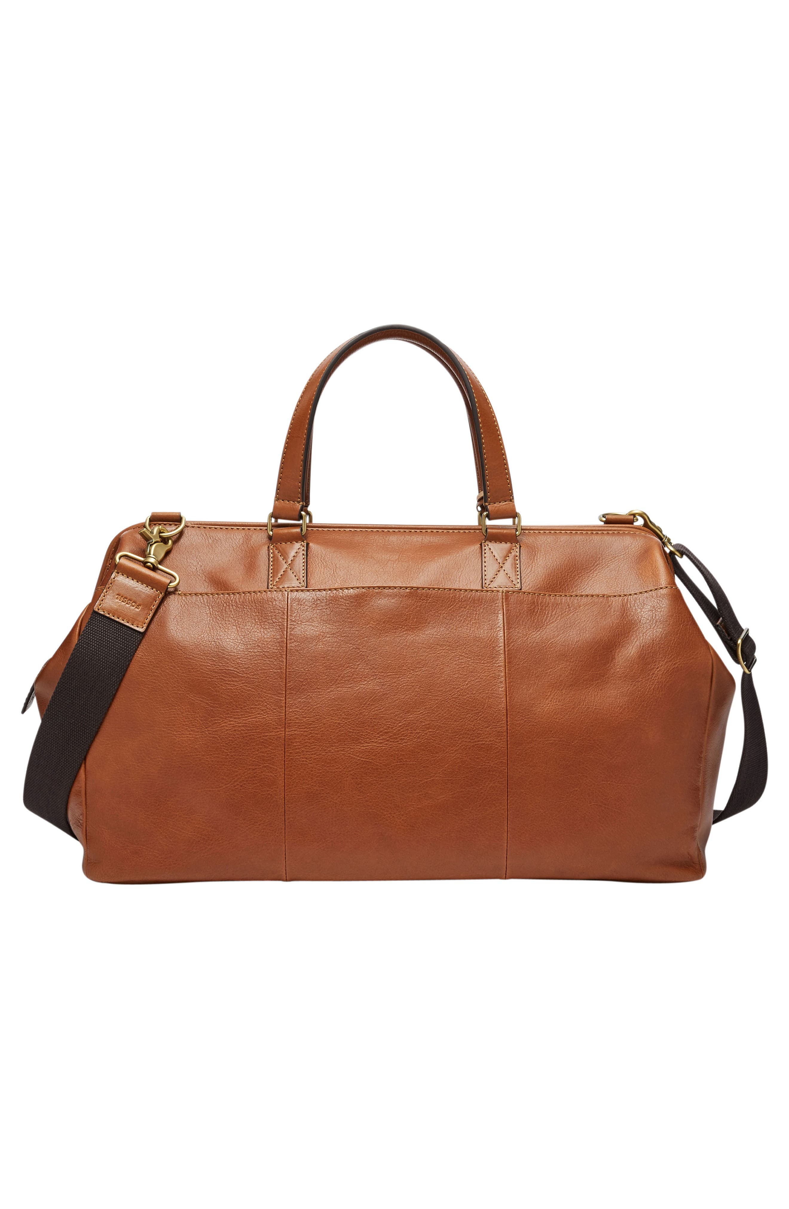 Fossil Defender Leather Duffle Bag, Alternate, color, 