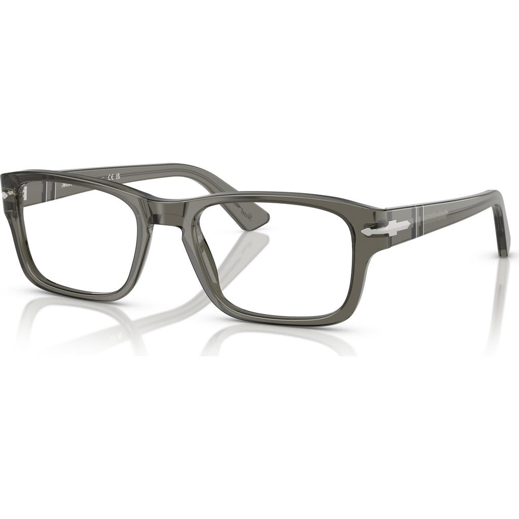 Persol 54mm Rectangle Optical Glasses In Gold