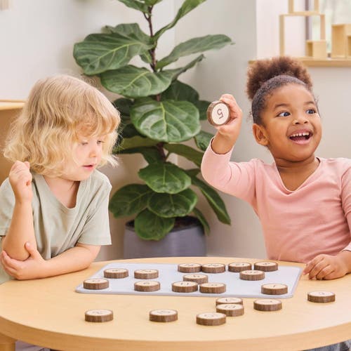 Kaplan Early Learning Company Magnetic Wood Cookie Counters In Brown