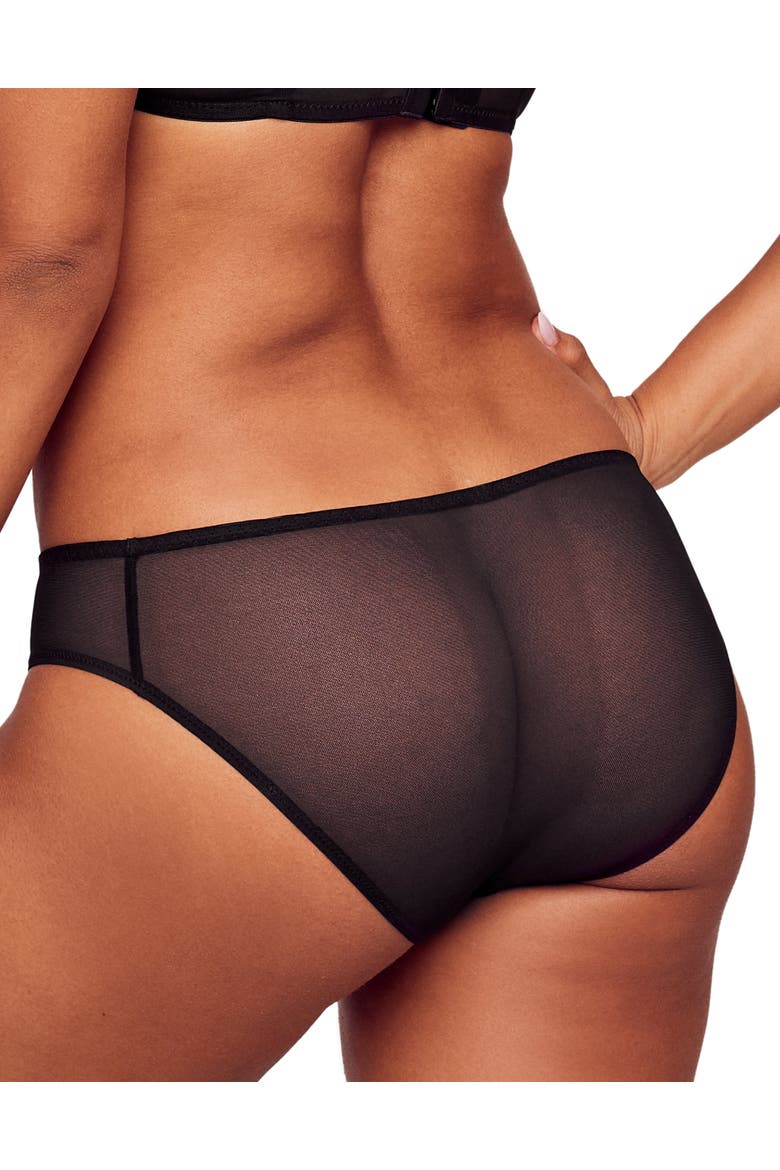 Tiana Bikini Panties, Alternate, color, Black