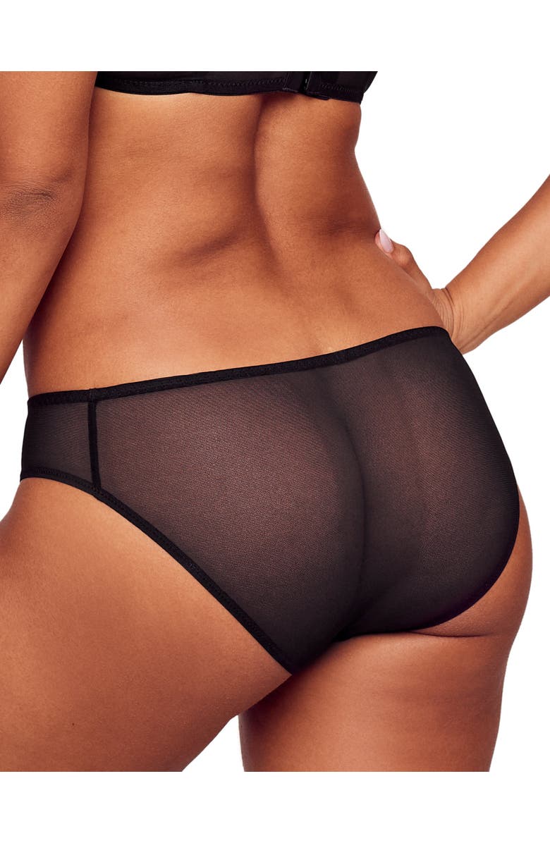 Adore Me Tiana Bikini Panties, Alternate, color, Black