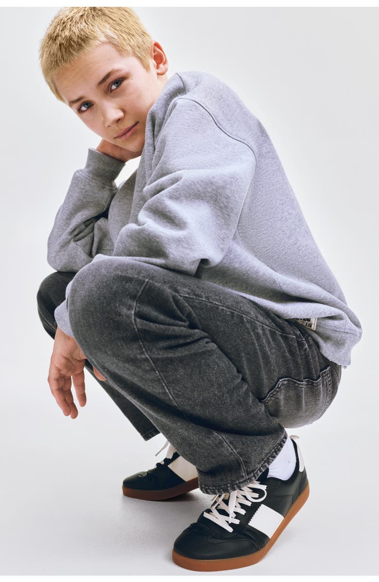 H&M Loose Fit Jeans, Alternate, color, Dark Gray