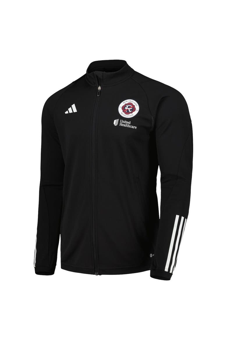Men's adidas Black New England Revolution 2023 On-Field AEROREADY Full-Zip Training Top, Alternate, color, Black