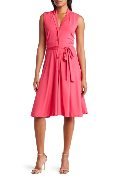 Sleeveless Midi Shirtdress (Women)