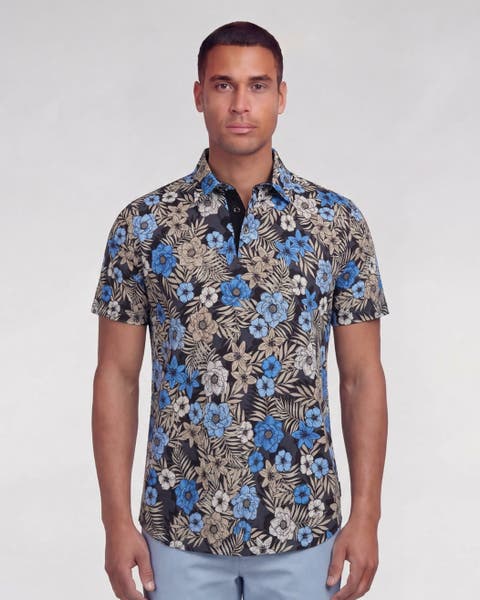 Tropical Mix Mens Knit Polo