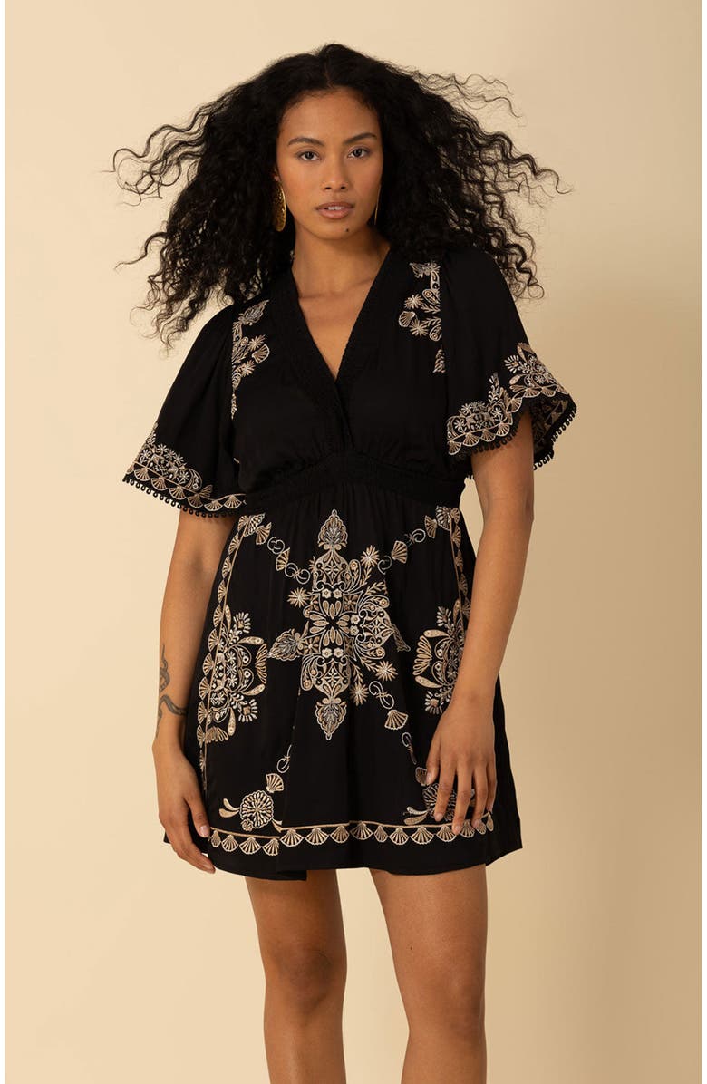 Hale Bob Elora Embroidered Dress, Alternate, color, 