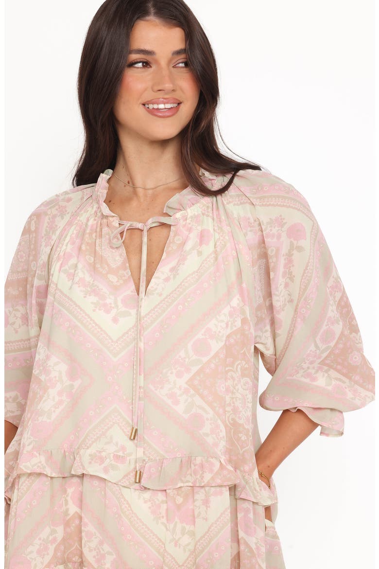Hawken Floral Tiered Minidress, Alternate, color, SAGE PAISLEY