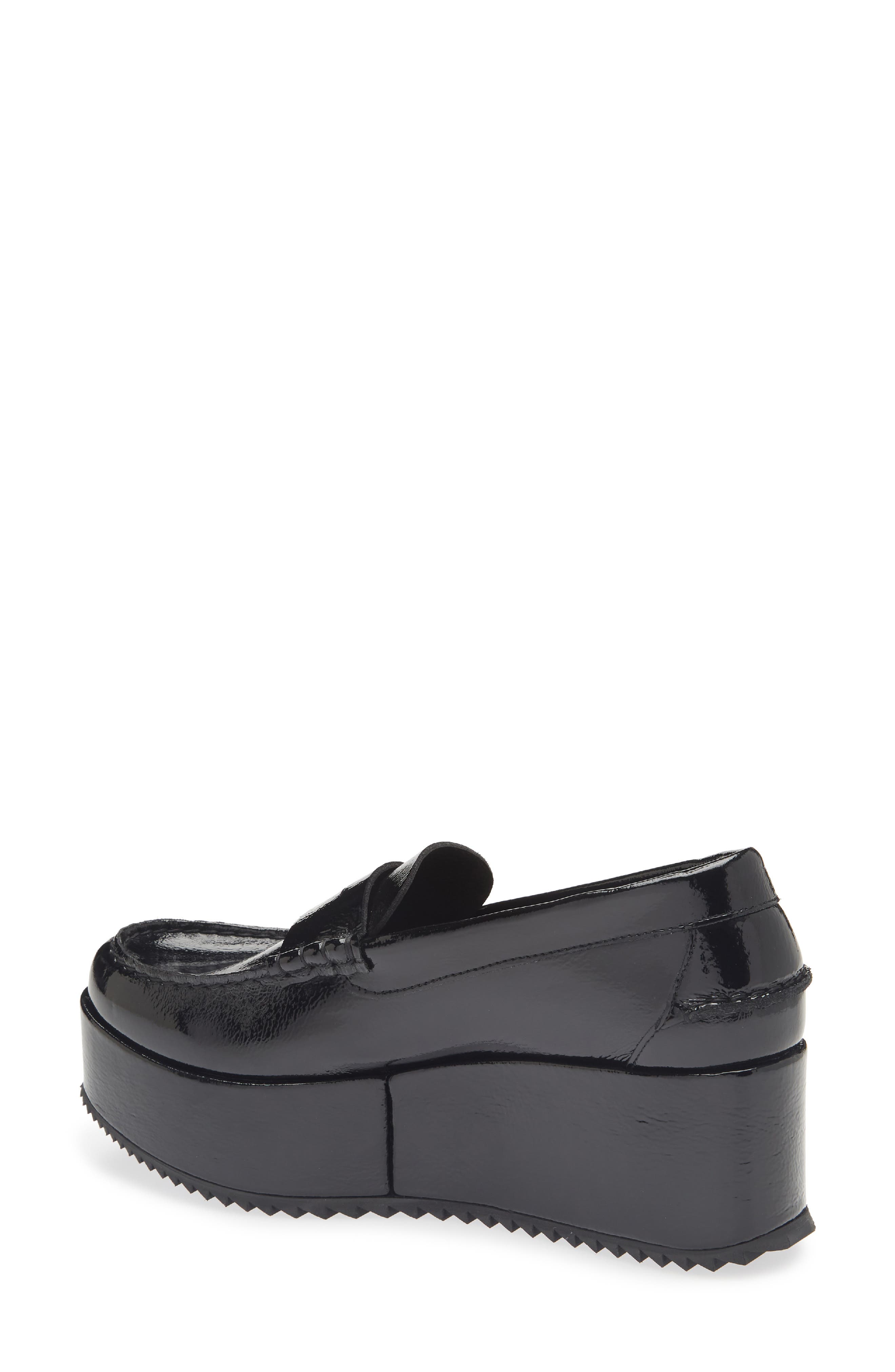 Pedro Garcia Nusa Platform Penny Loafer, Alternate, color, Black