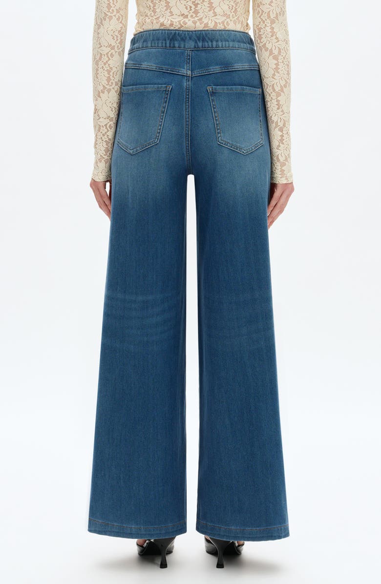 Bayeas High Waist Wide Leg Jeans, Alternate, color, Medium Blue