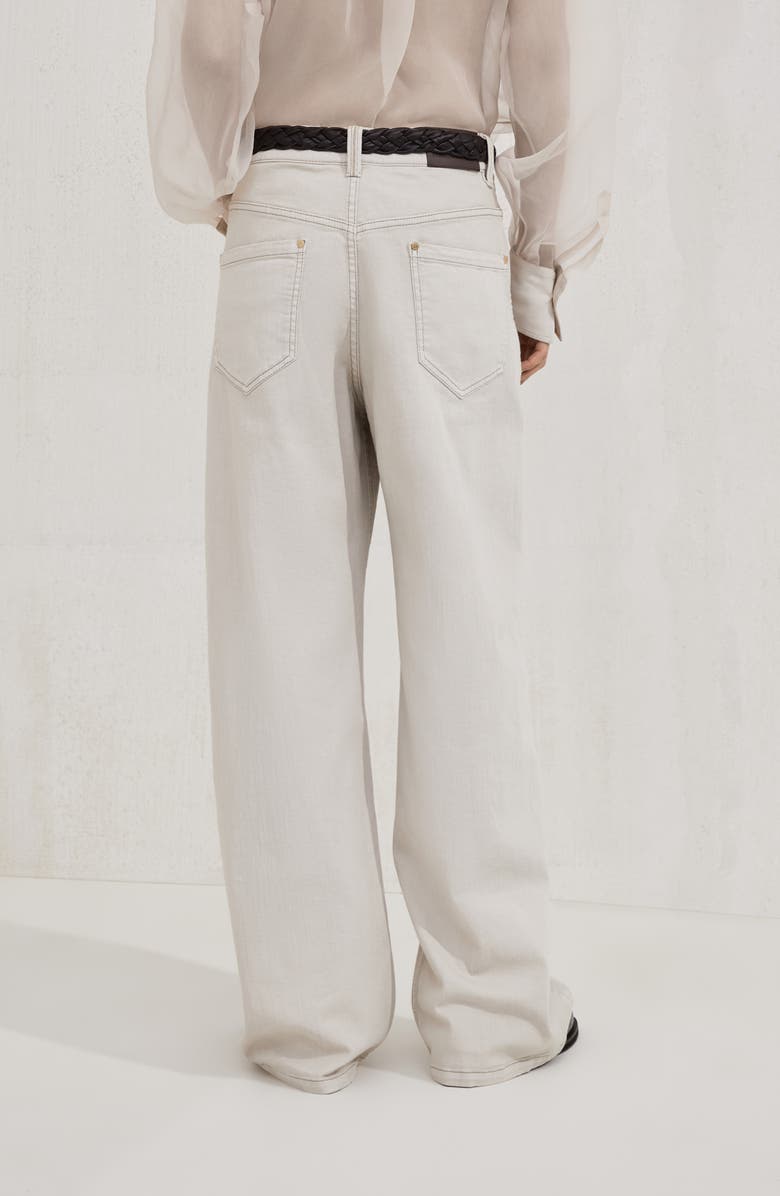 Brunello Cucinelli Loose Barrel trousers, Alternate, color, Cool Beige